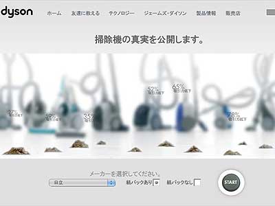 Dyson Japan "No Suction Loss"